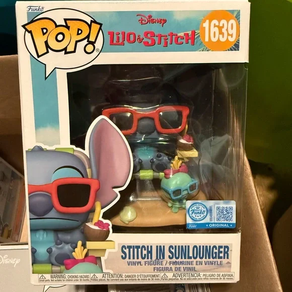 Funko Pop Lilo & Stitch, Stitch in Sunlounger
Vinyl Figure #1639 - Picture 1 of 4